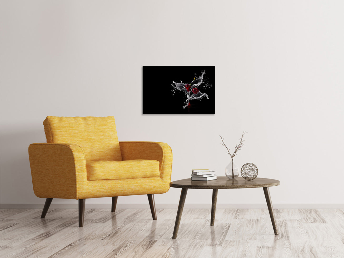 Leinwandbild Spritzige Kirschen