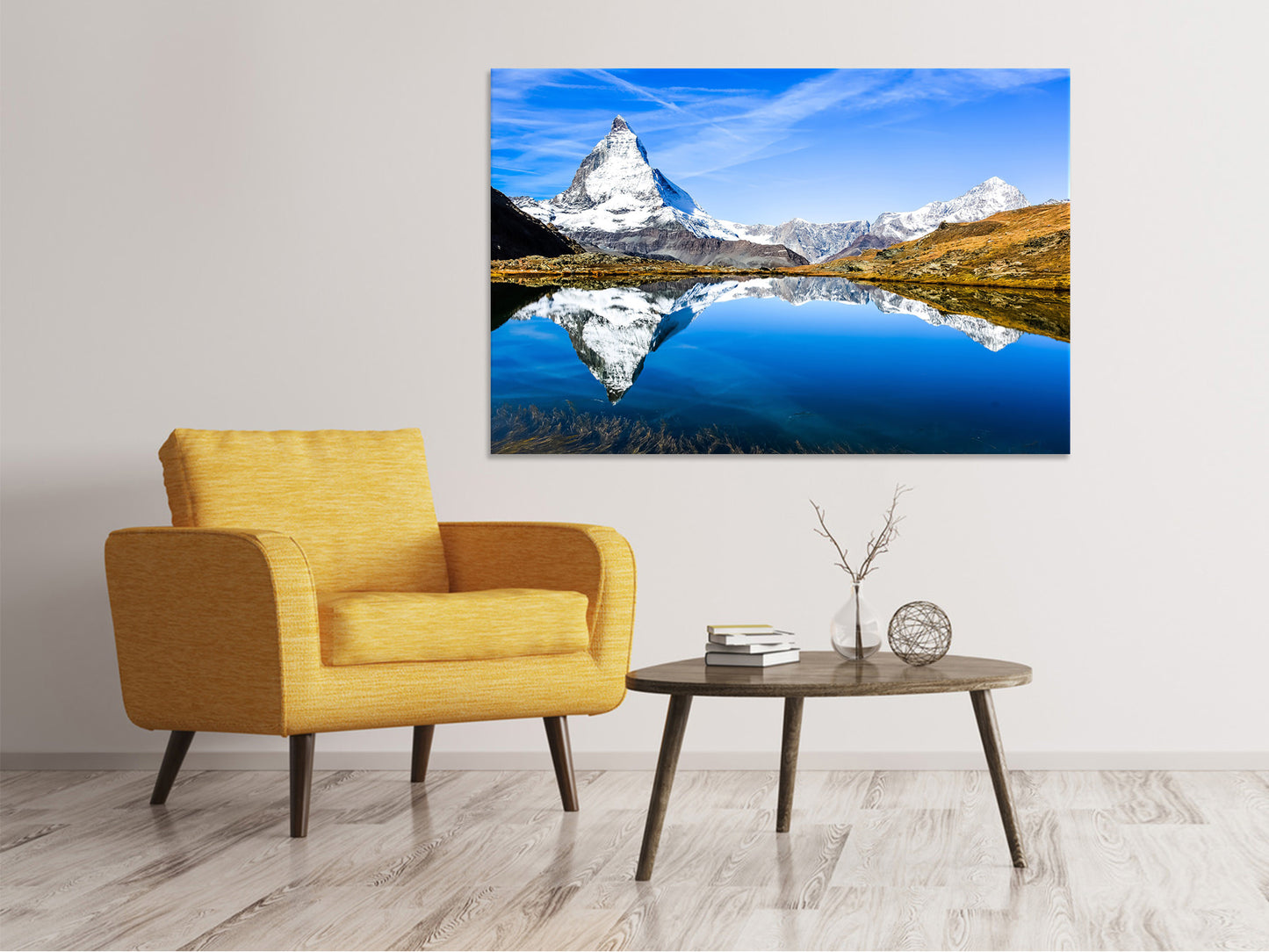 Leinwandbild Riffelsee Zermatt