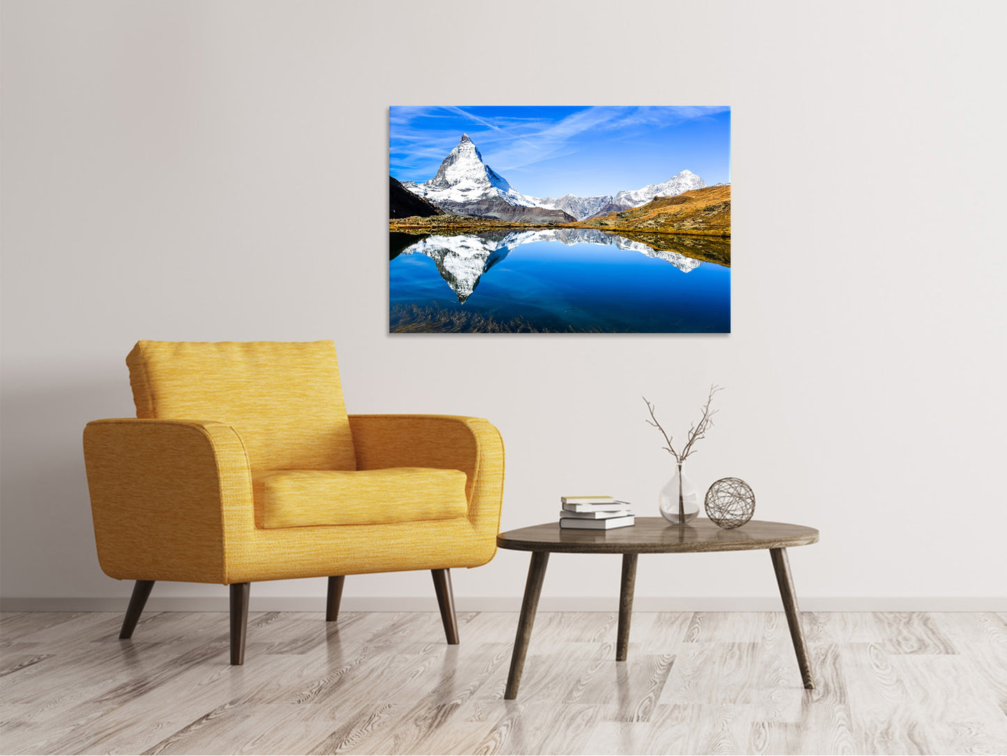 Leinwandbild Riffelsee Zermatt