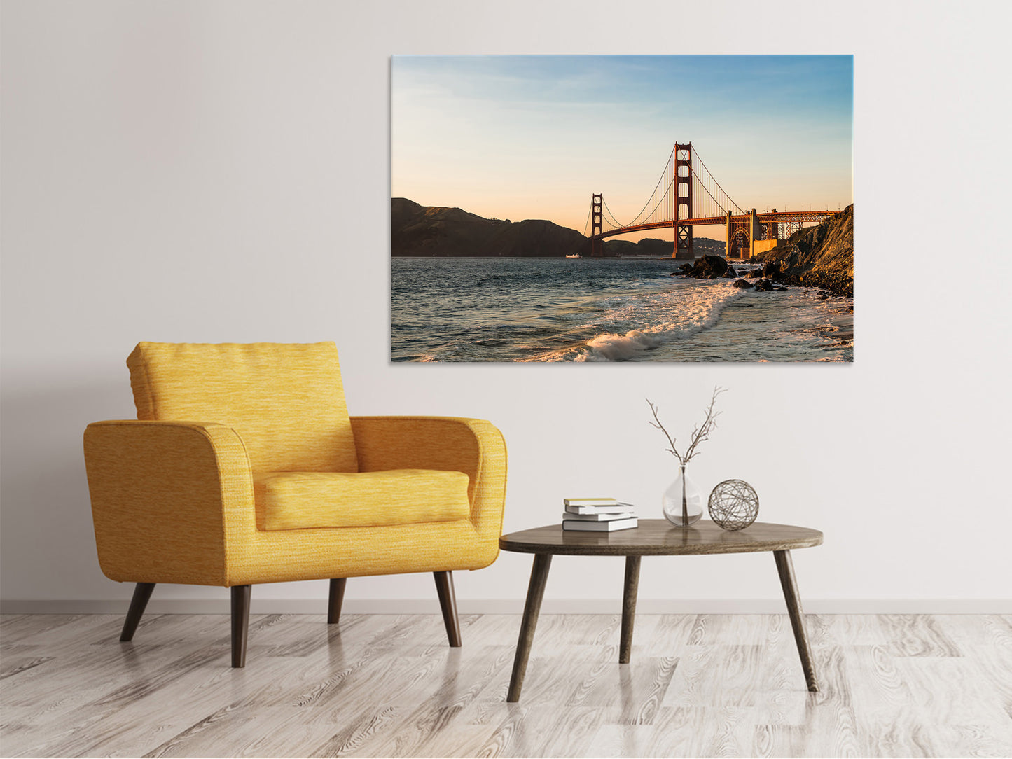 Leinwandbild An der Golden Gate Brücke