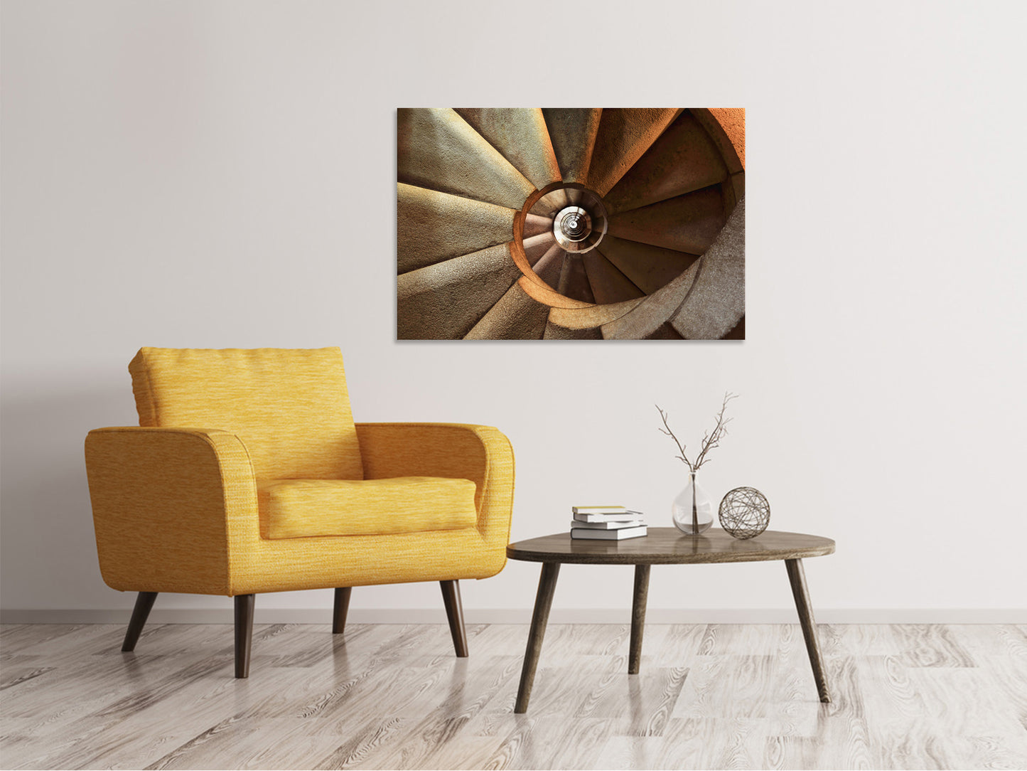 Leinwandbild Imposantes Treppenhaus