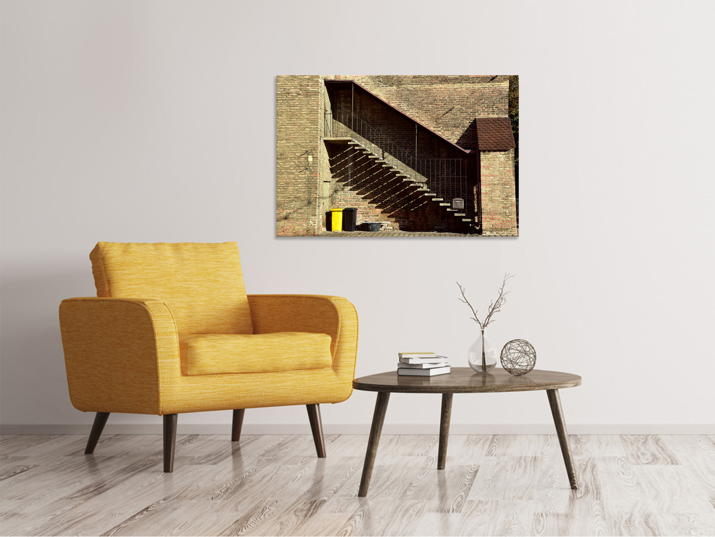 Leinwandbild Die Burg Treppe