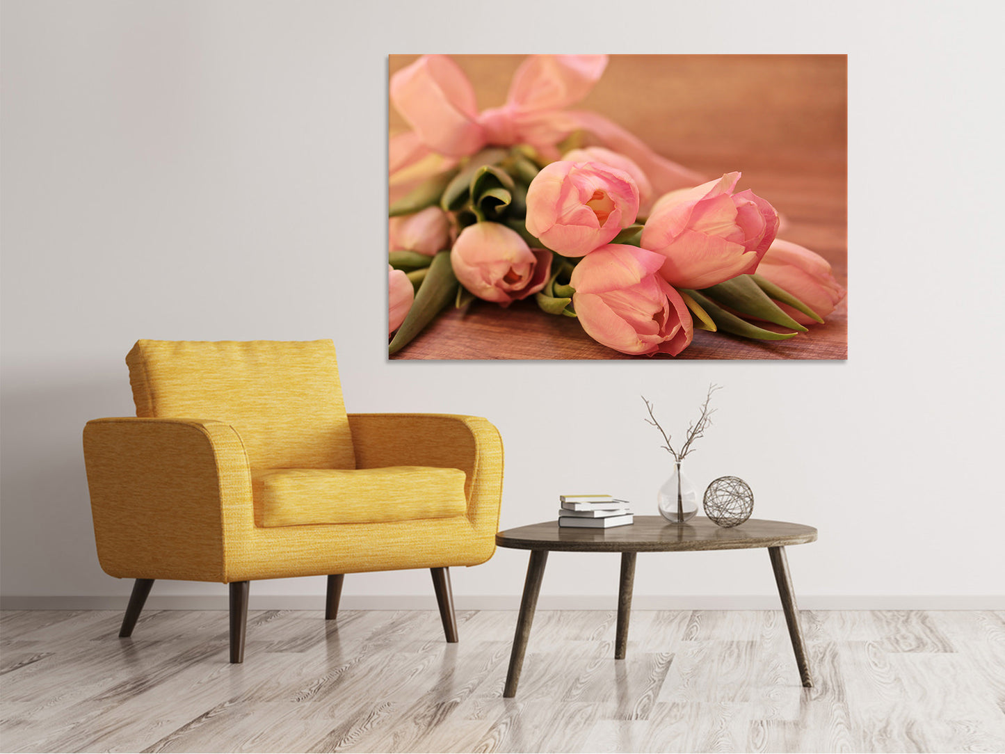 Leinwandbild Romantischer Tulpenstrauss