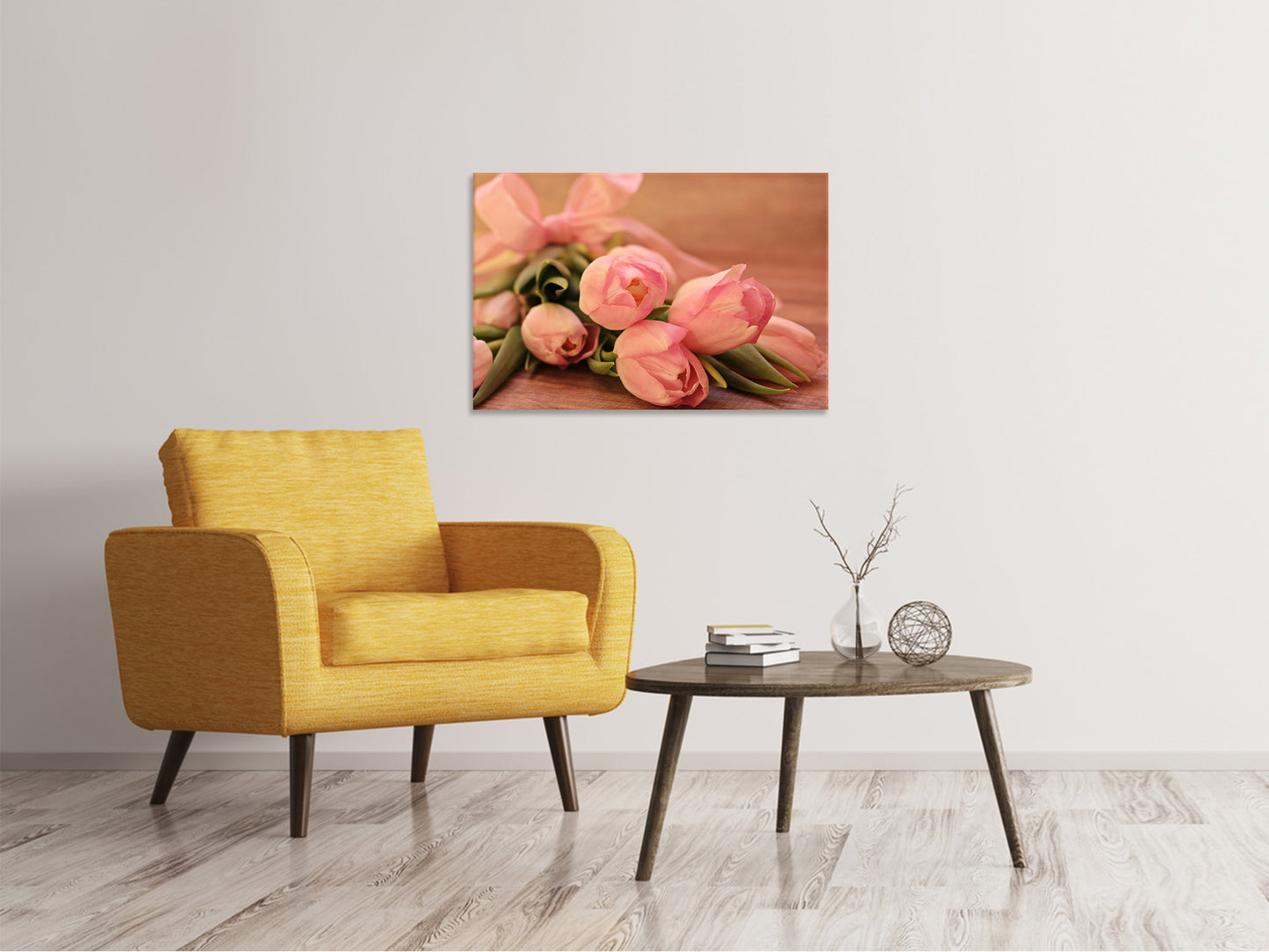 Leinwandbild Romantischer Tulpenstrauss