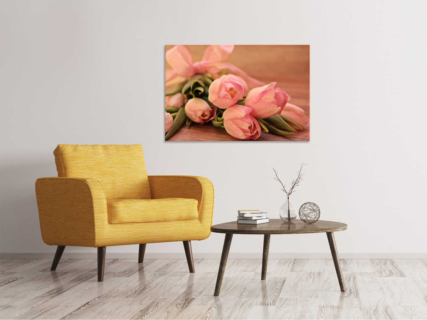 Leinwandbild Romantischer Tulpenstrauss