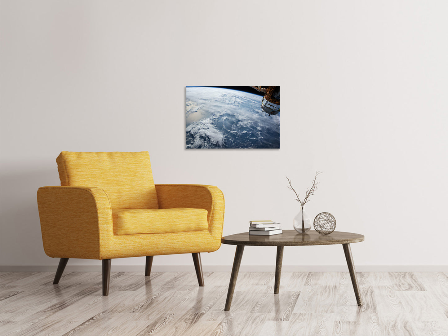 Leinwandbild Satelliten Bild