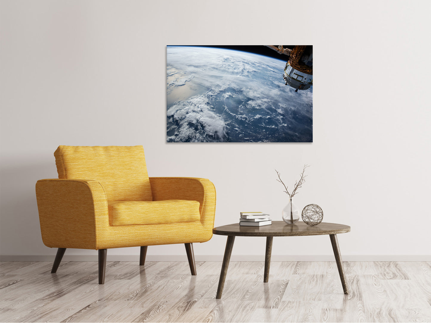 Leinwandbild Satelliten Bild