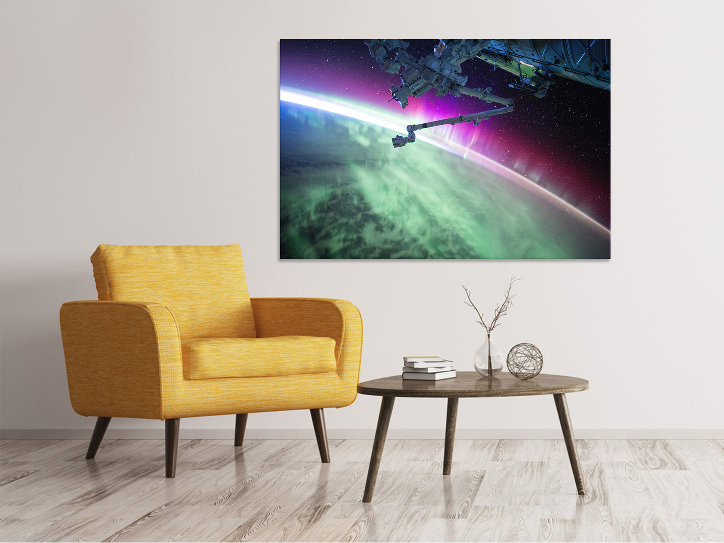Leinwandbild Spektakuläres Satelliten Bild