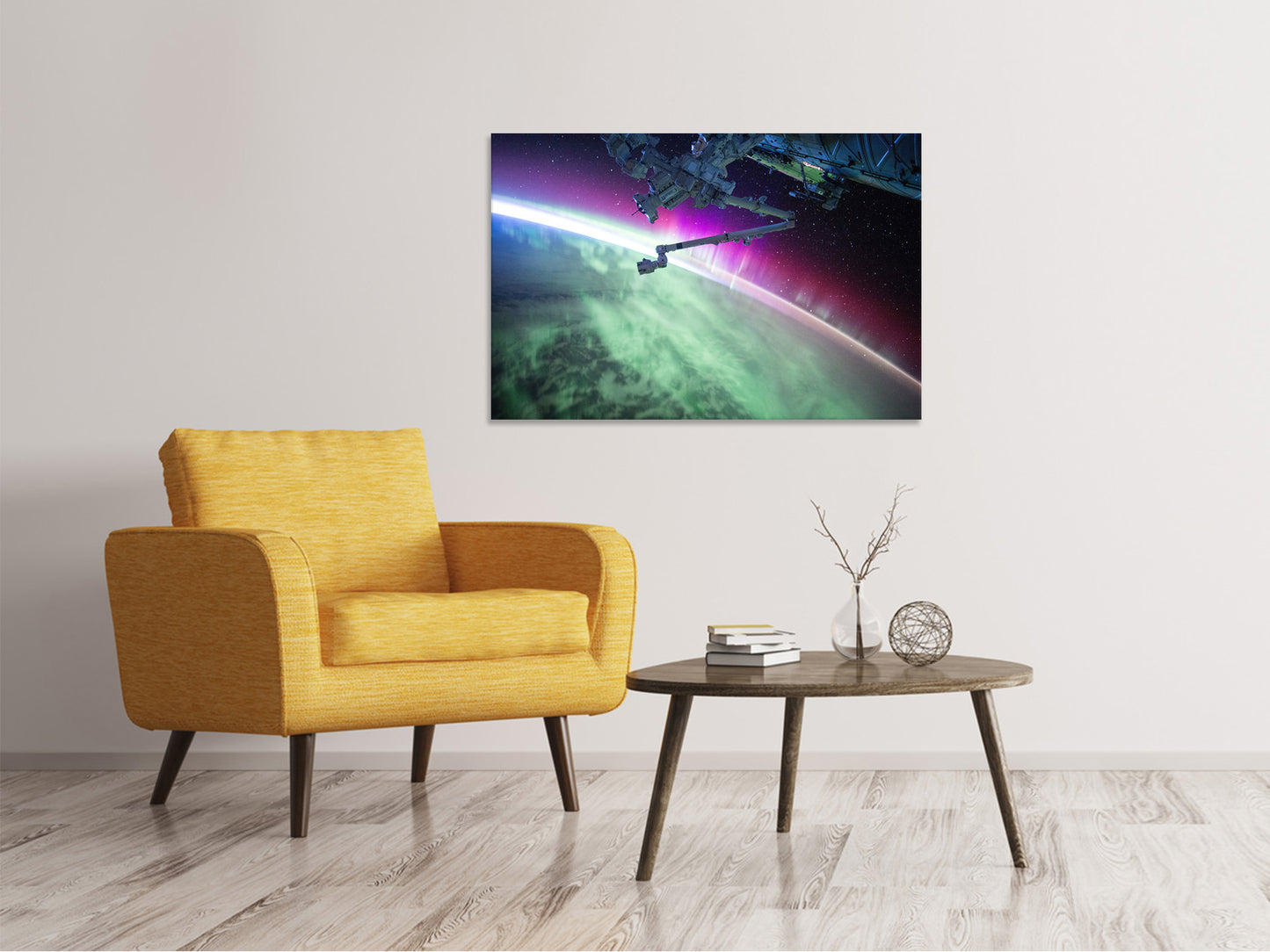 Leinwandbild Spektakuläres Satelliten Bild