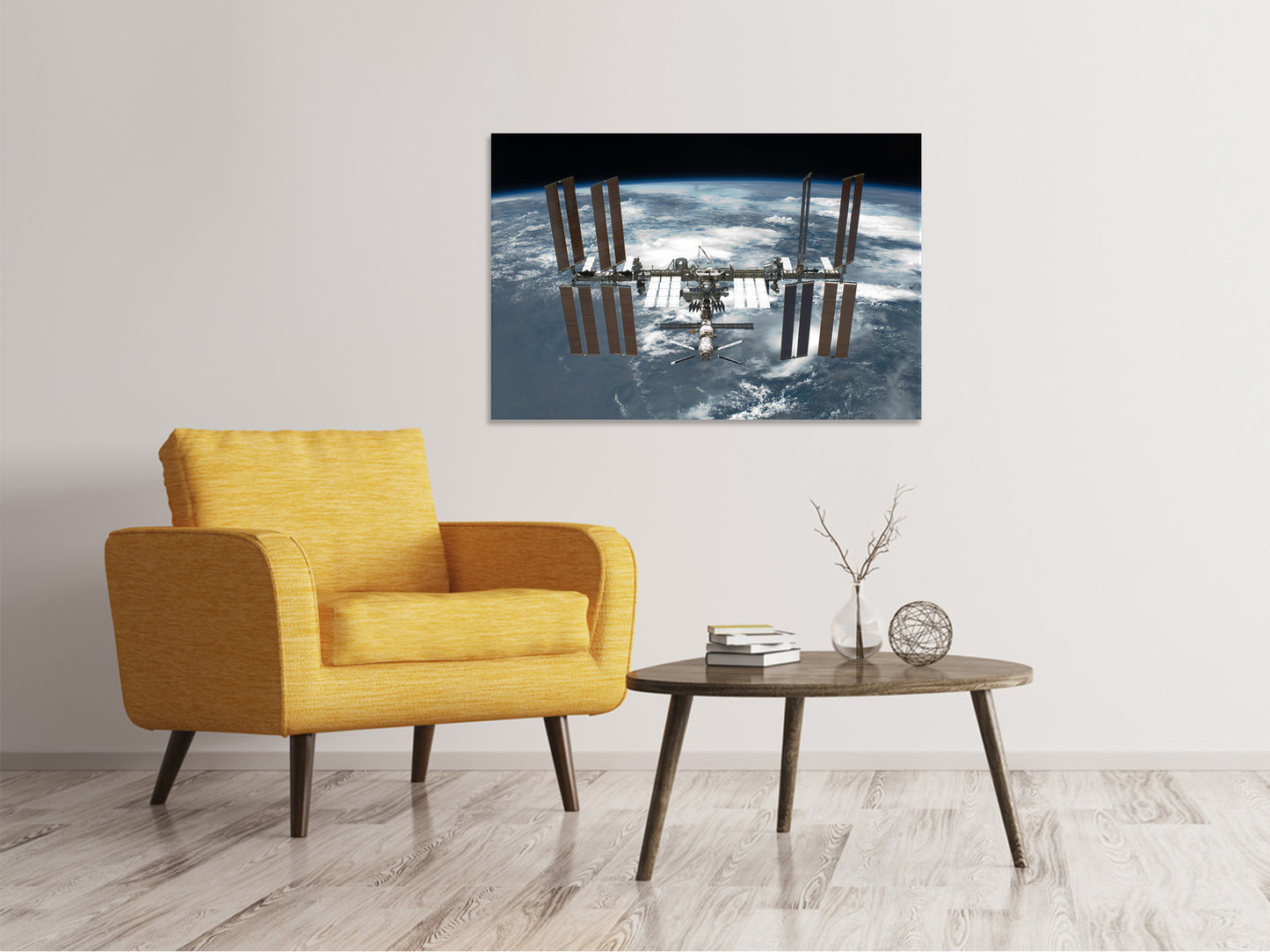 Leinwandbild Ein Satellit