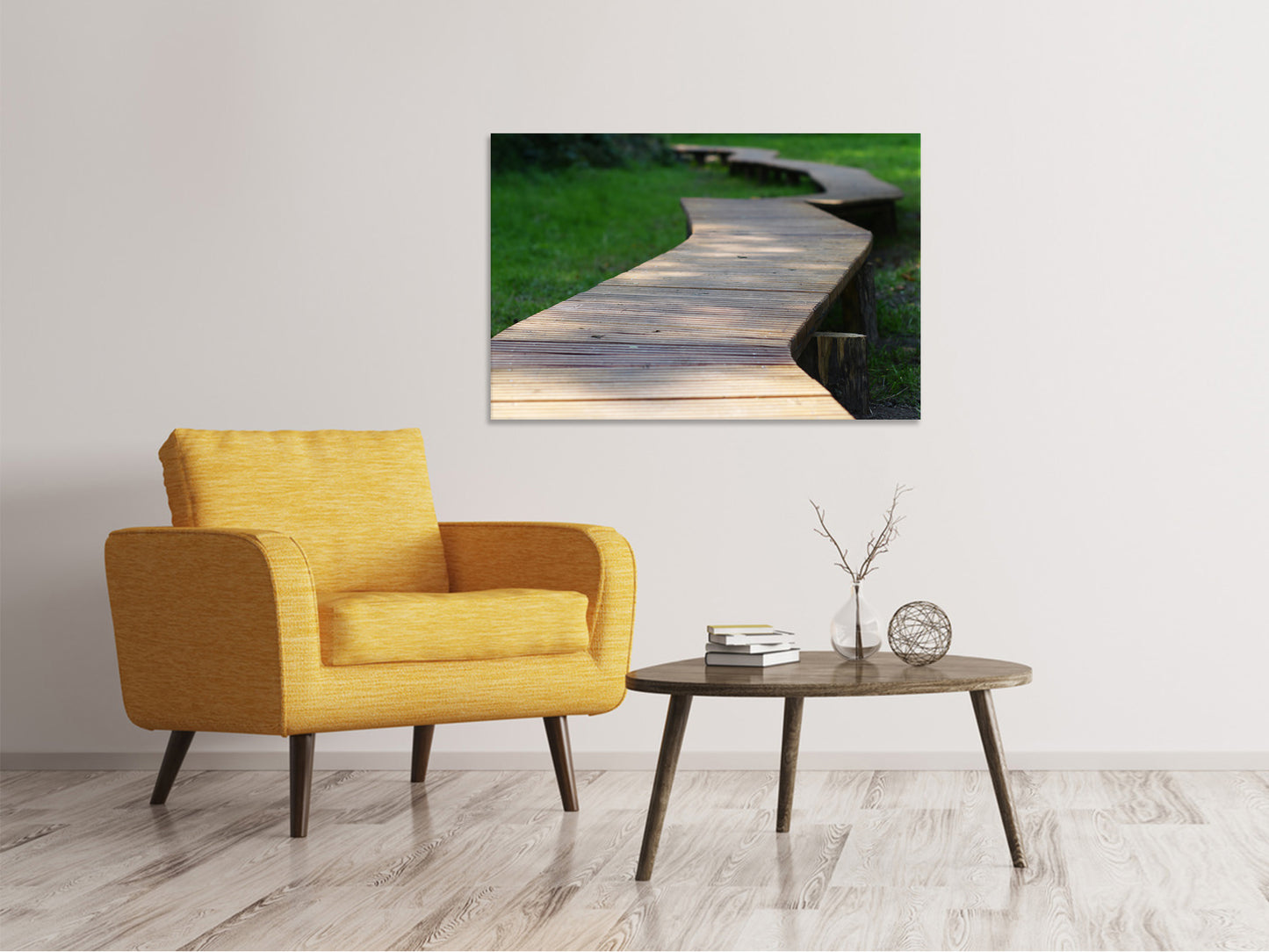 Leinwandbild Der Weg im Park