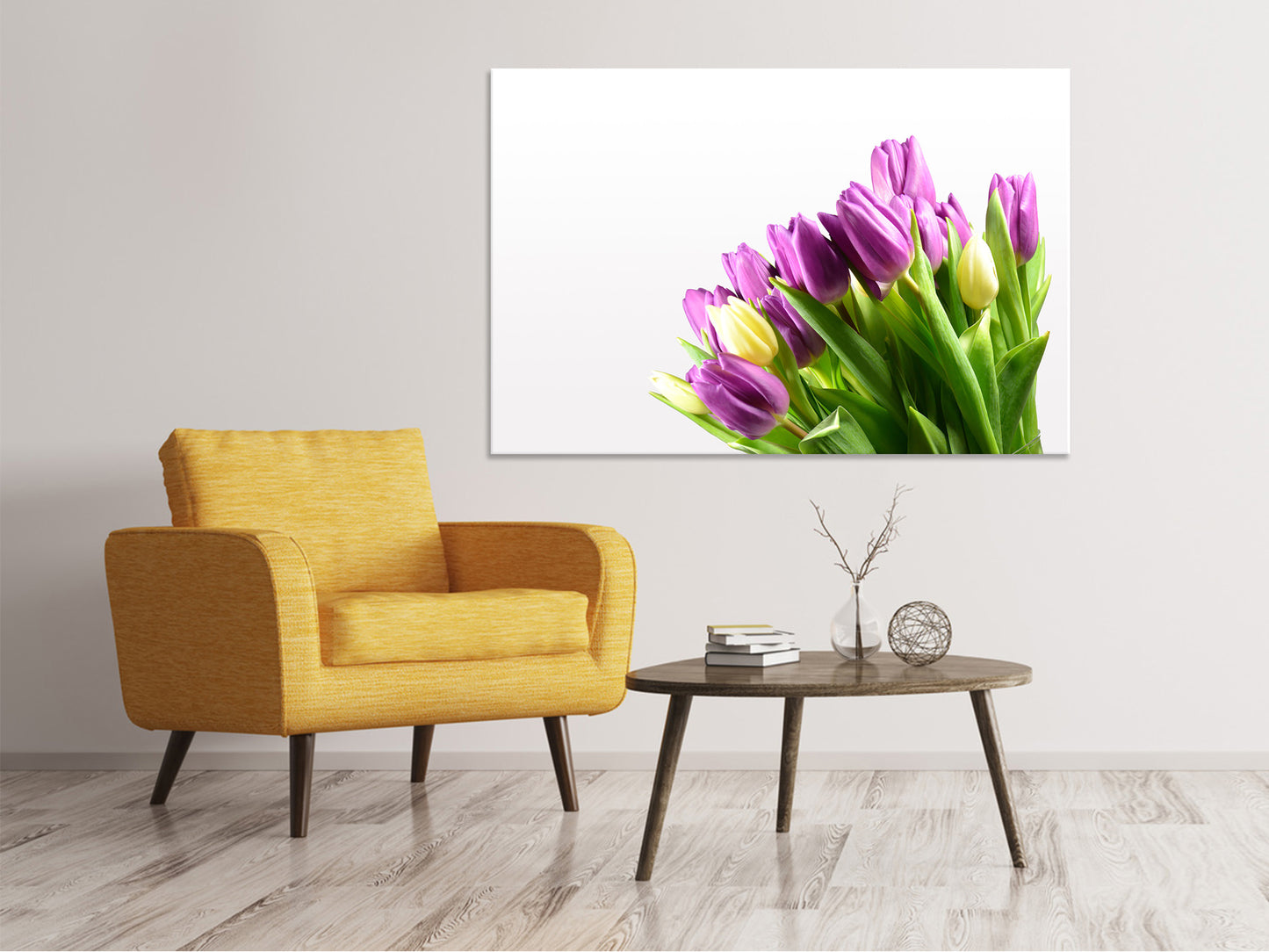 Leinwandbild Tulpen in XL