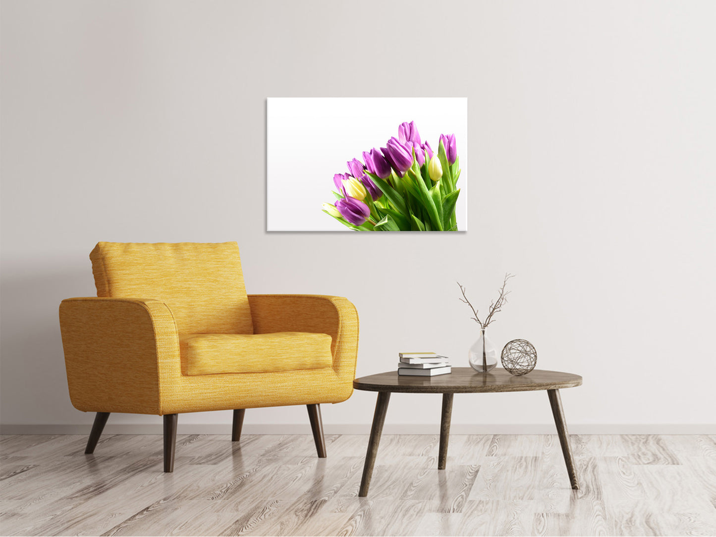 Leinwandbild Tulpen in XL
