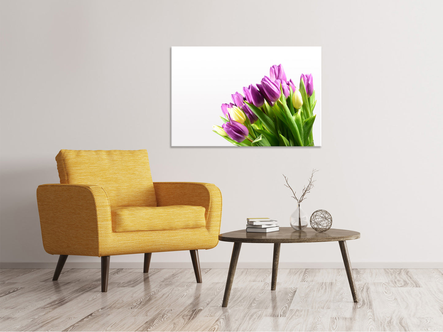 Leinwandbild Tulpen in XL