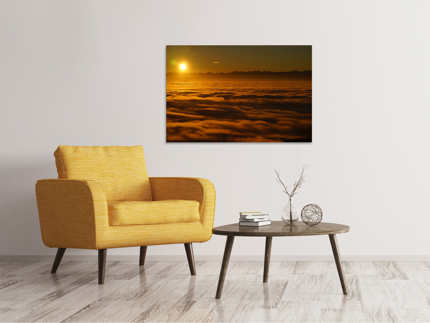 Leinwandbild Sonnenaufgang in der Natur