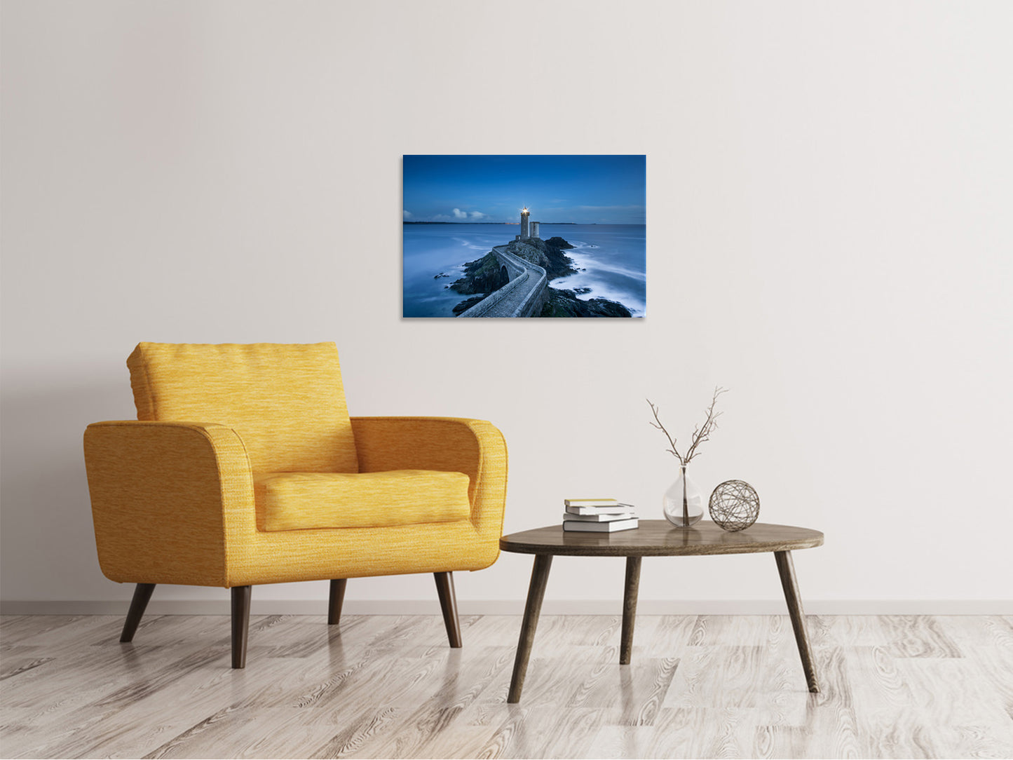 Leinwandbild Der Weg zum Leuchtturm