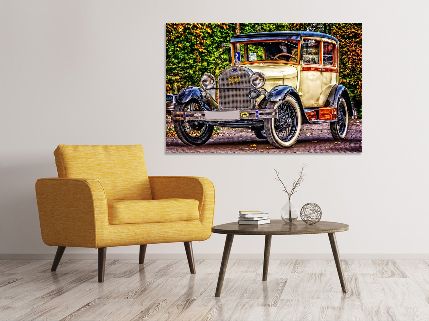 Leinwandbild Gepflegter Oldtimer