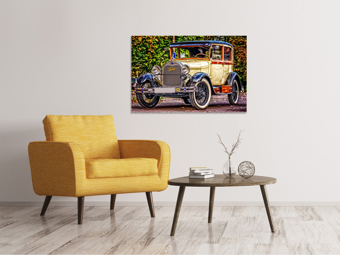 Leinwandbild Gepflegter Oldtimer
