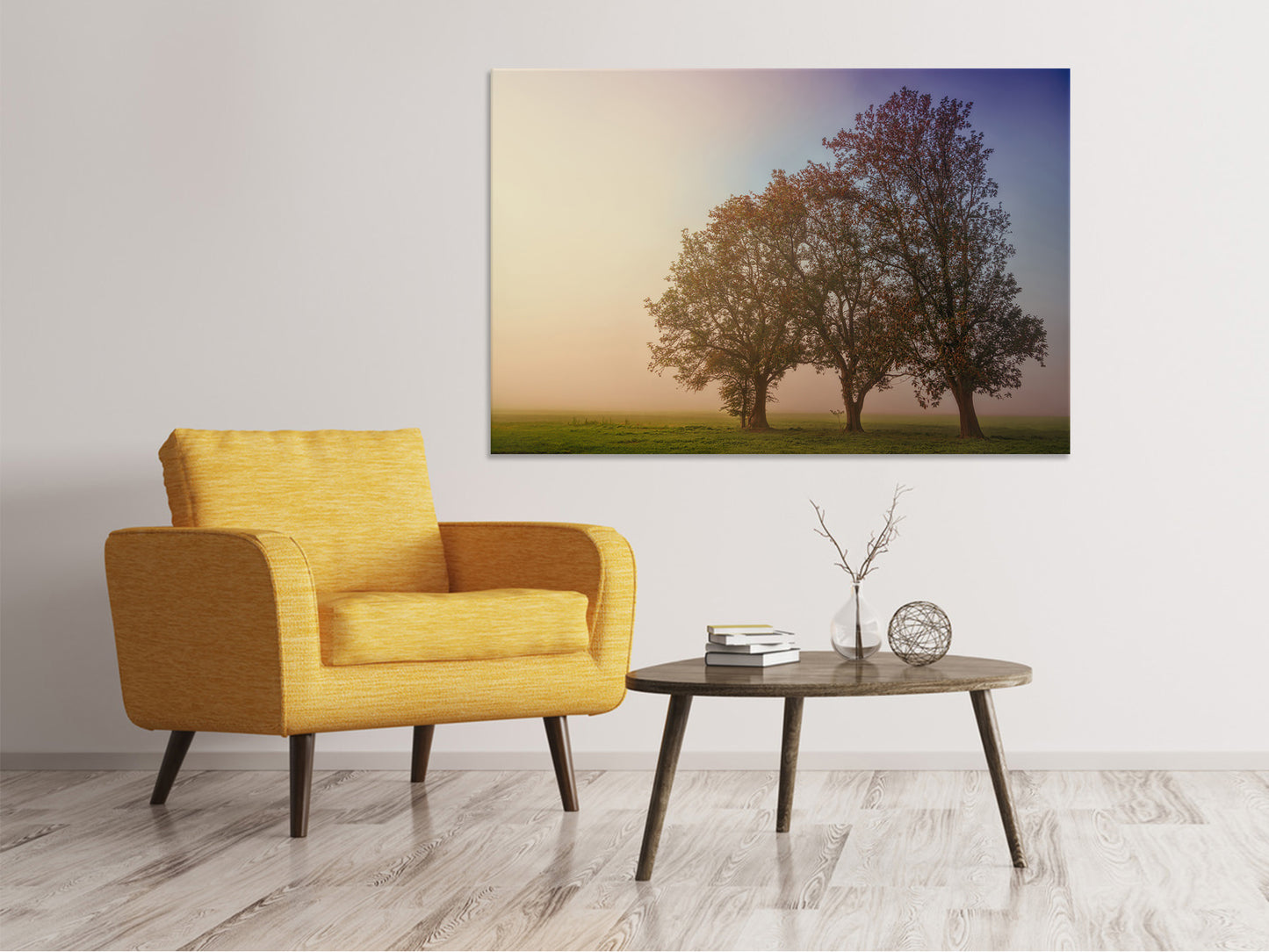 Leinwandbild Der schiefe Baum