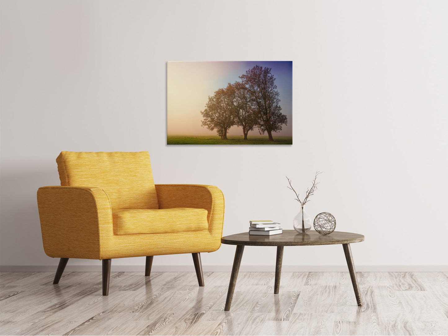 Leinwandbild Der schiefe Baum