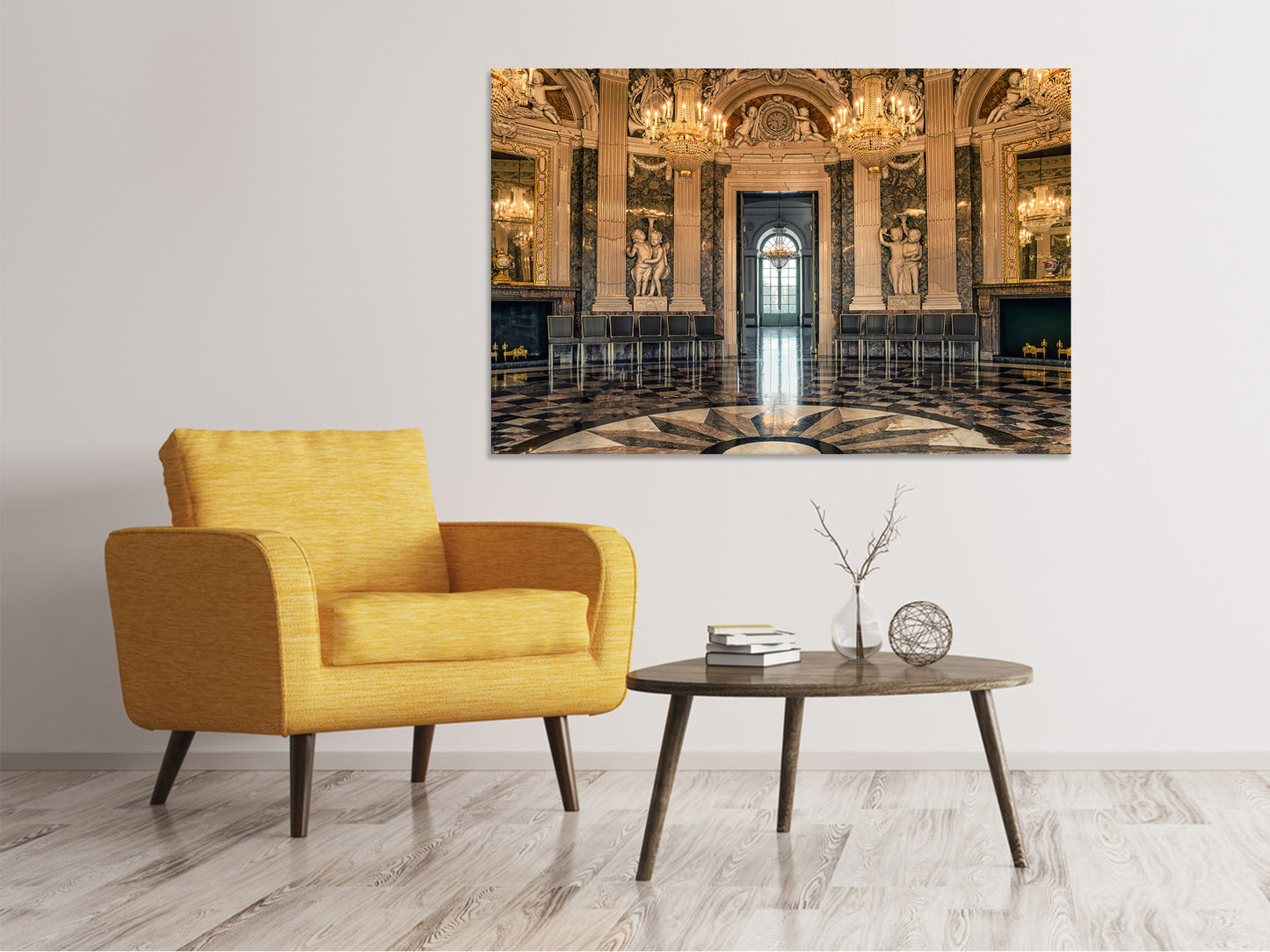 Leinwandbild Barocker Saal