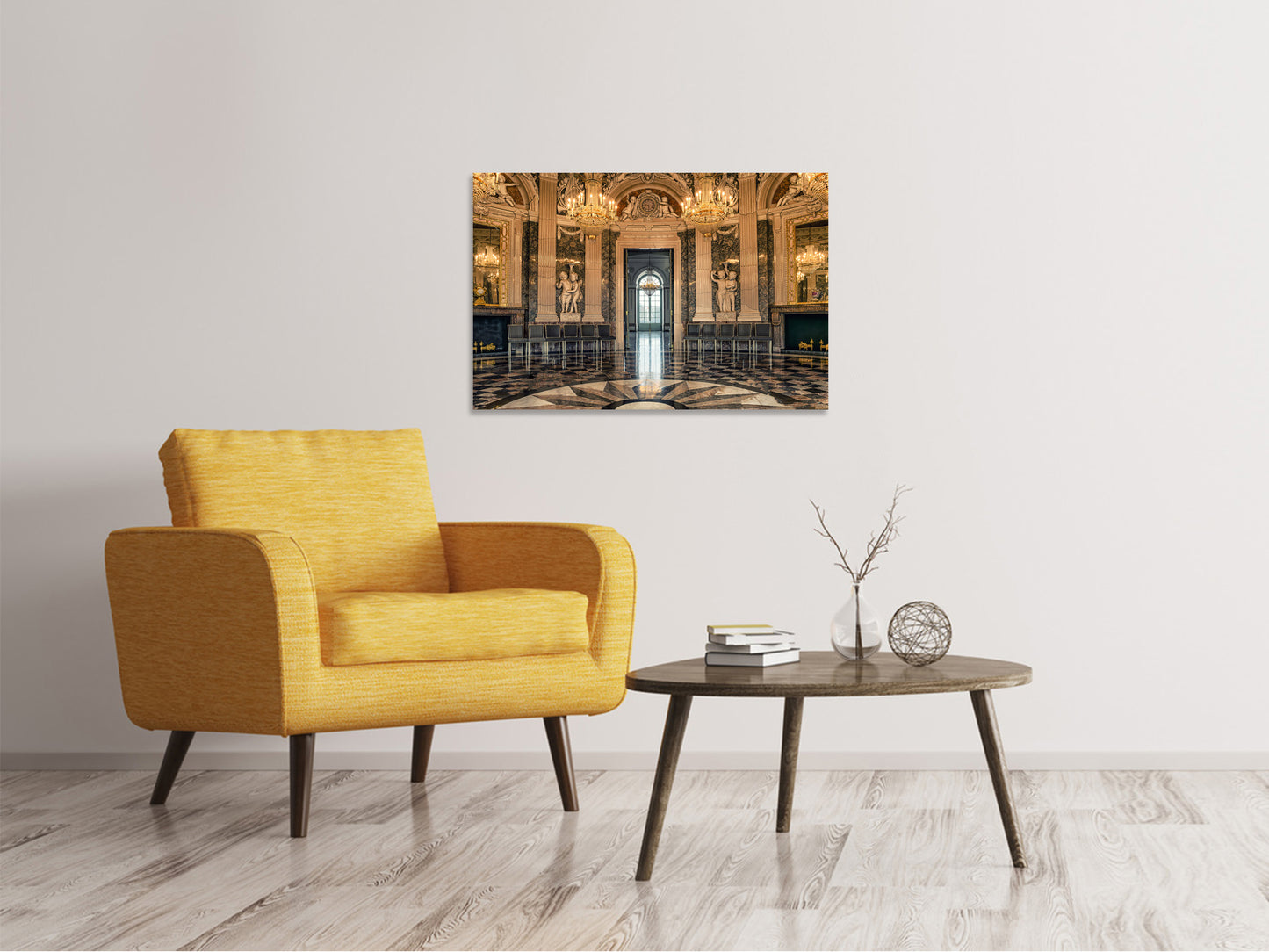 Leinwandbild Barocker Saal