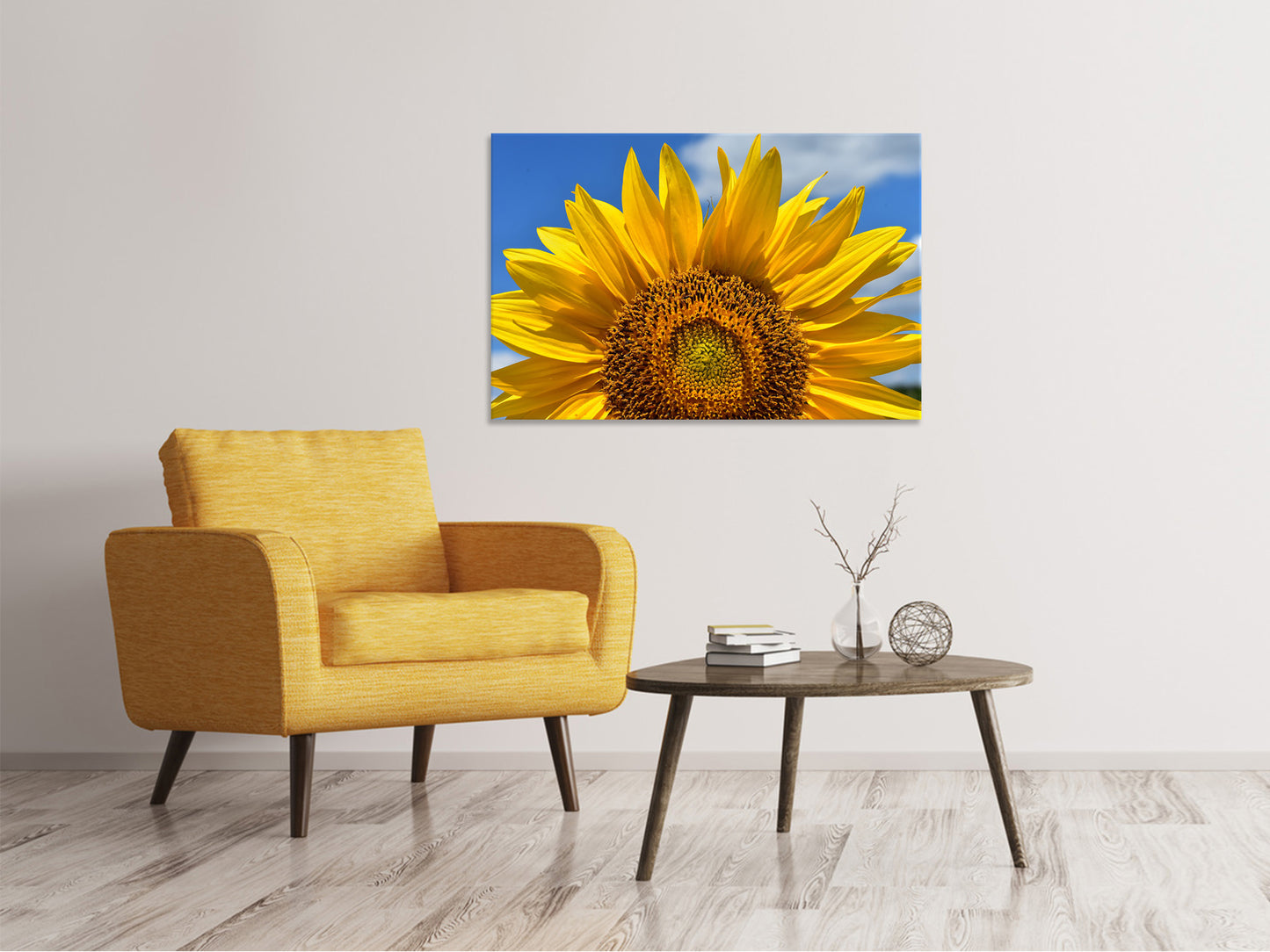 Leinwandbild Sonnenblume in XXL