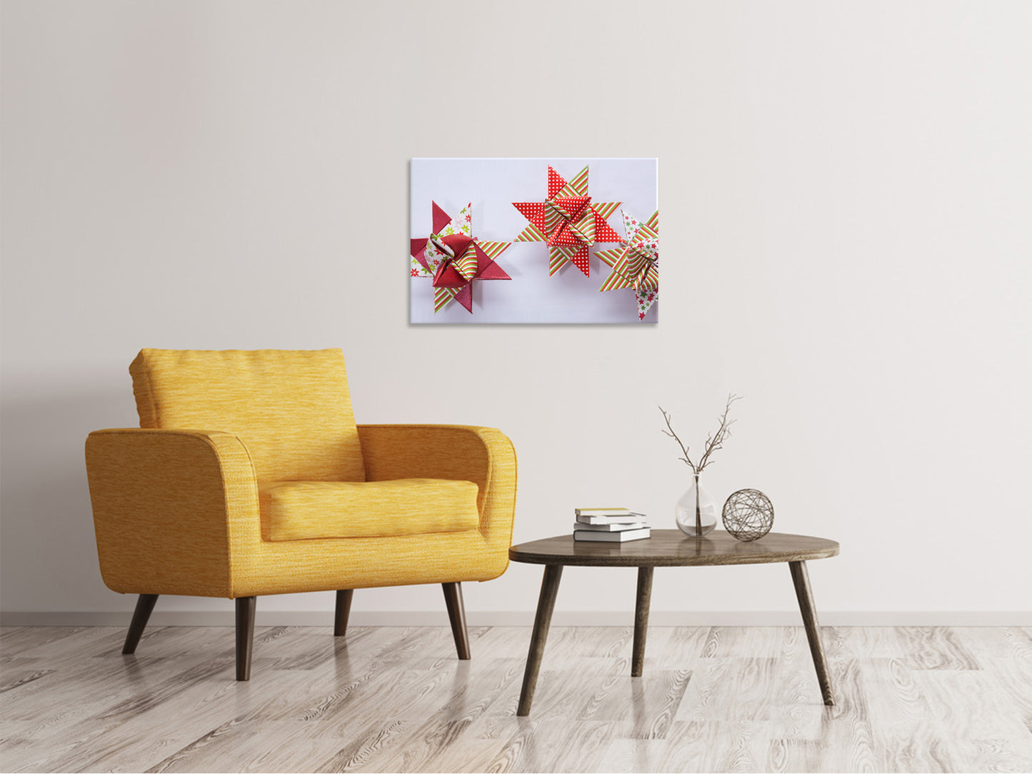 Leinwandbild Sterne Origami