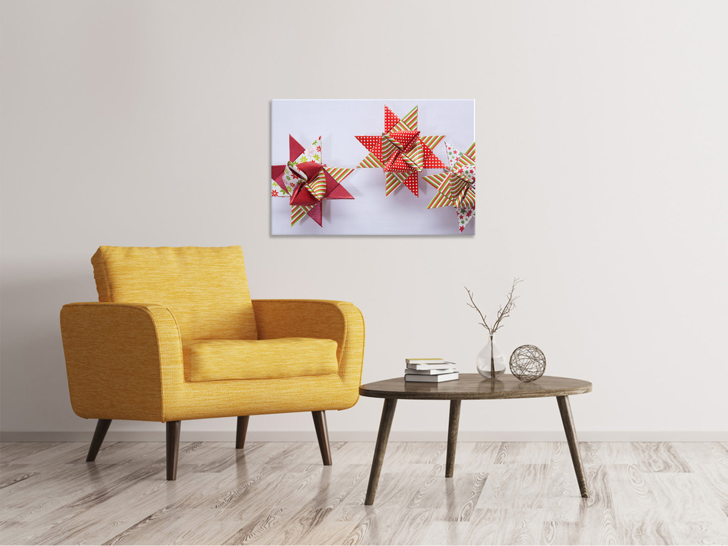 Leinwandbild Sterne Origami