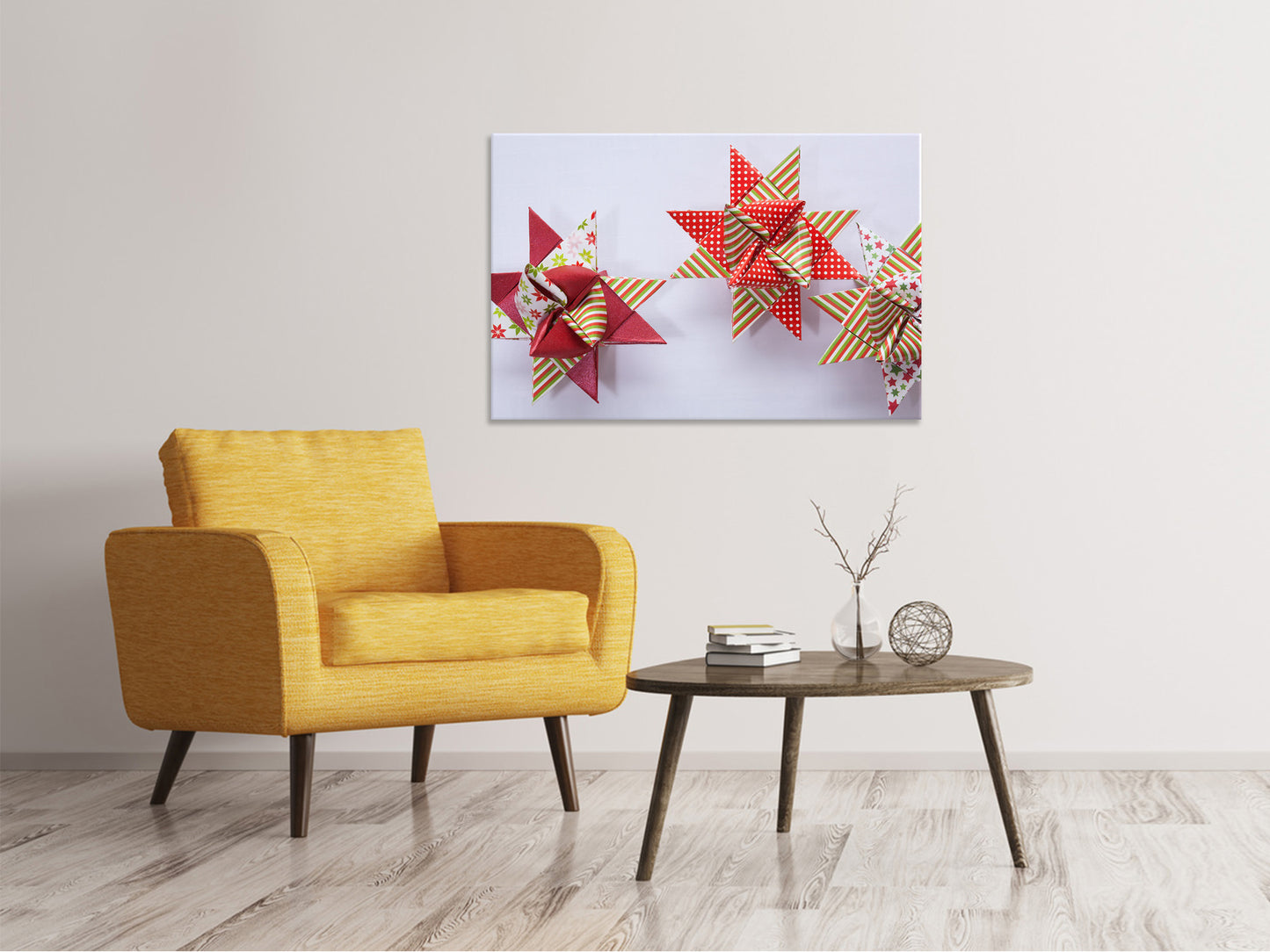 Leinwandbild Sterne Origami