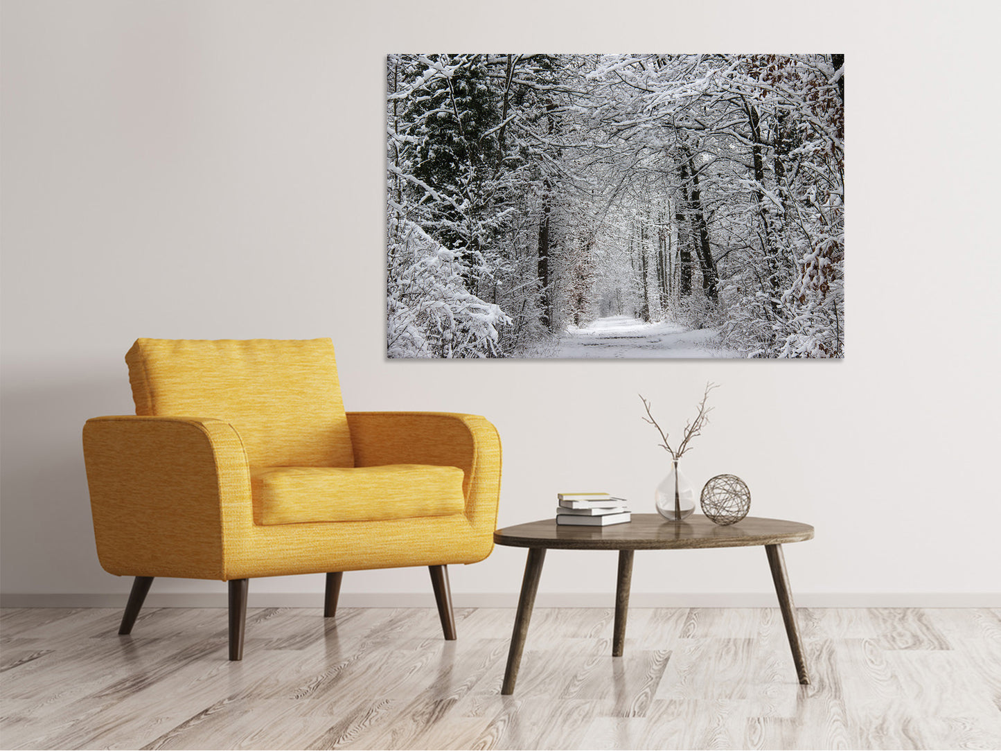Leinwandbild Verzauberter Winterwald