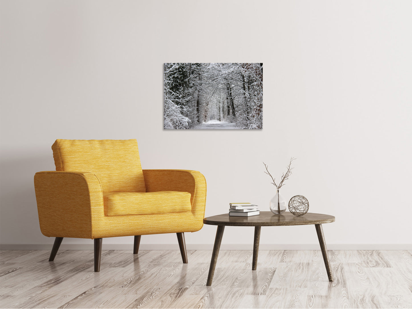 Leinwandbild Verzauberter Winterwald