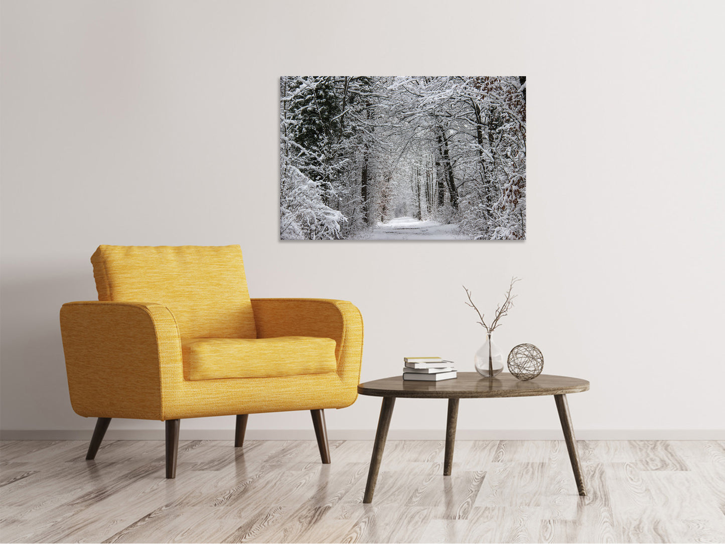 Leinwandbild Verzauberter Winterwald