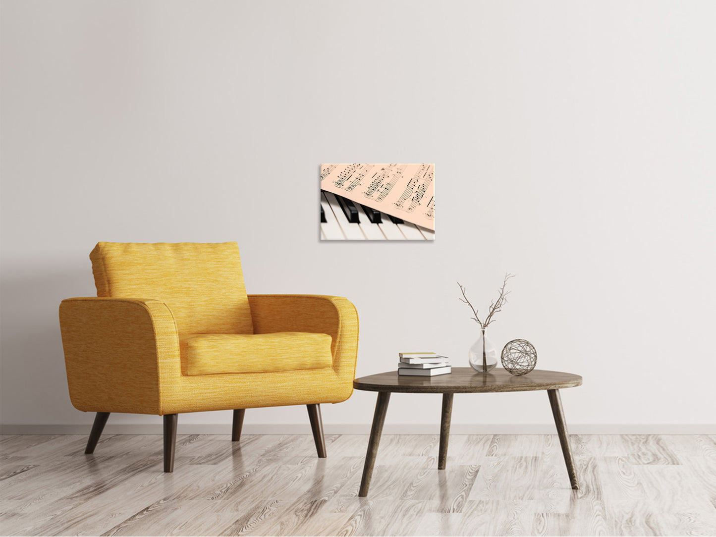 Leinwandbild Klavier Noten