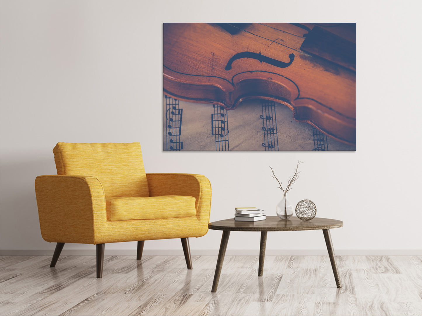 Leinwandbild Alte Violine