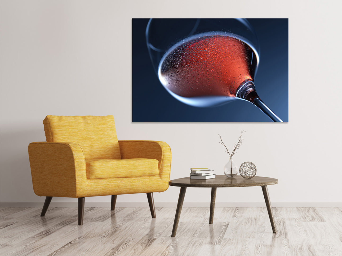 Leinwandbild Ein Glas Rose