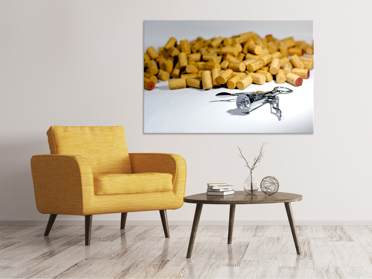 Leinwandbild Weinkorken Sammlung