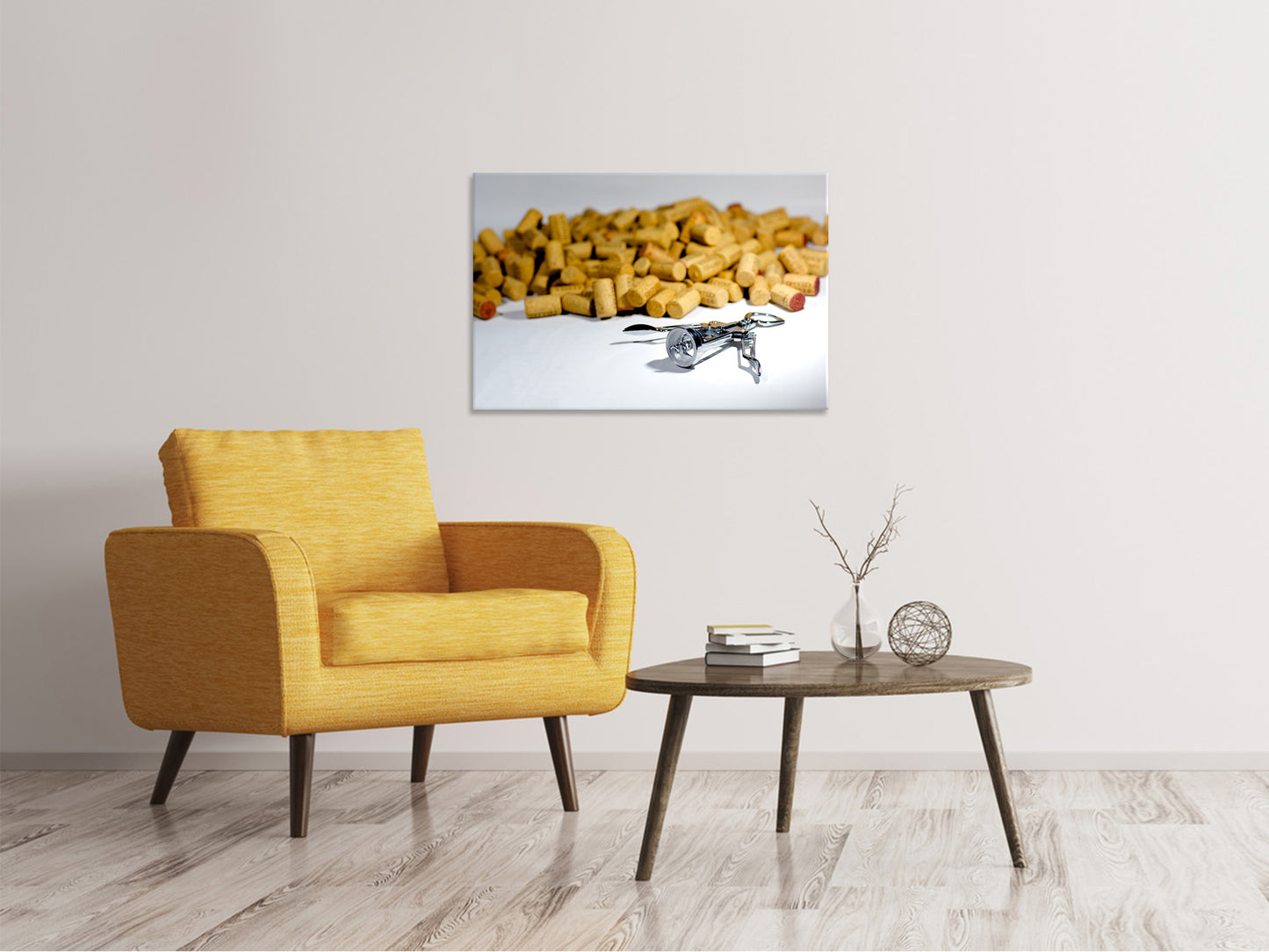 Leinwandbild Weinkorken Sammlung