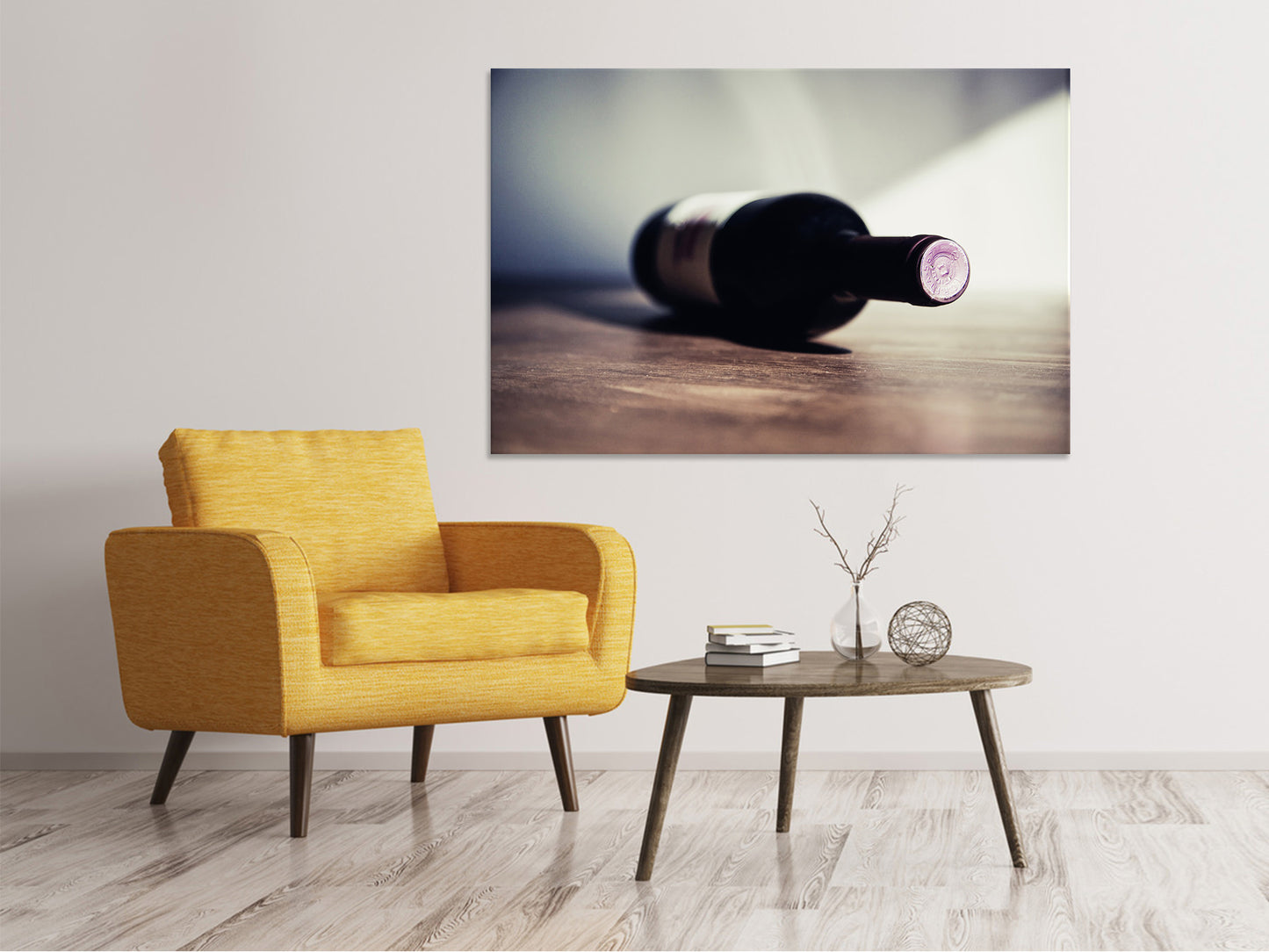 Leinwandbild Edler Rotwein