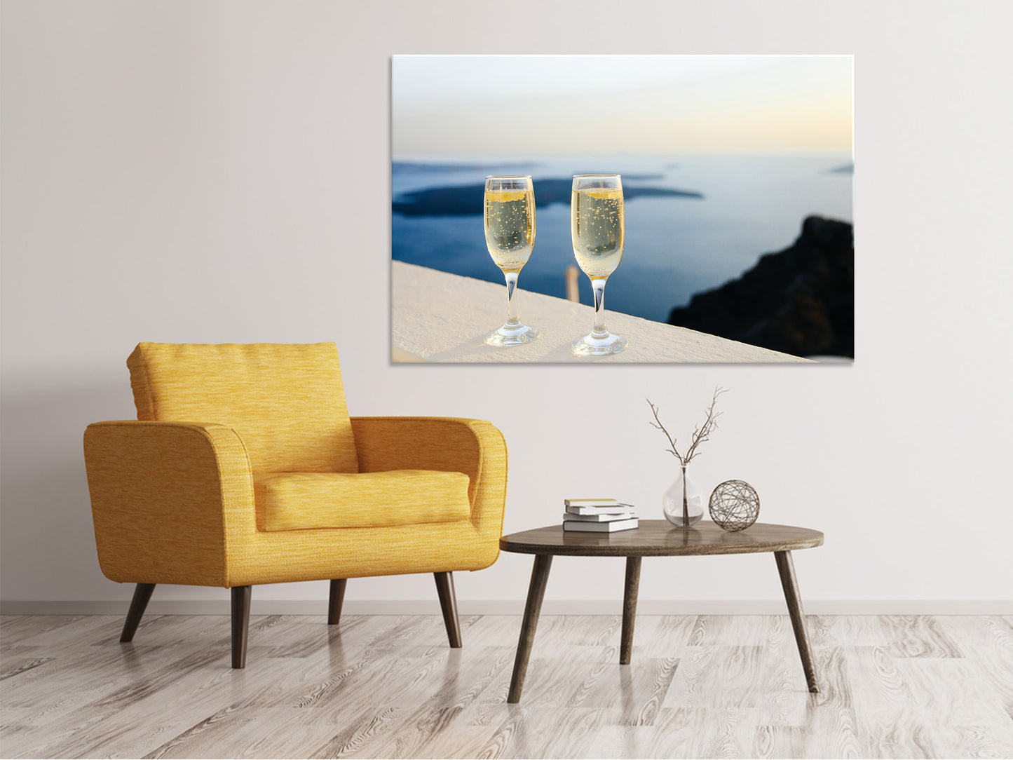 Leinwandbild Wir lieben Champagner