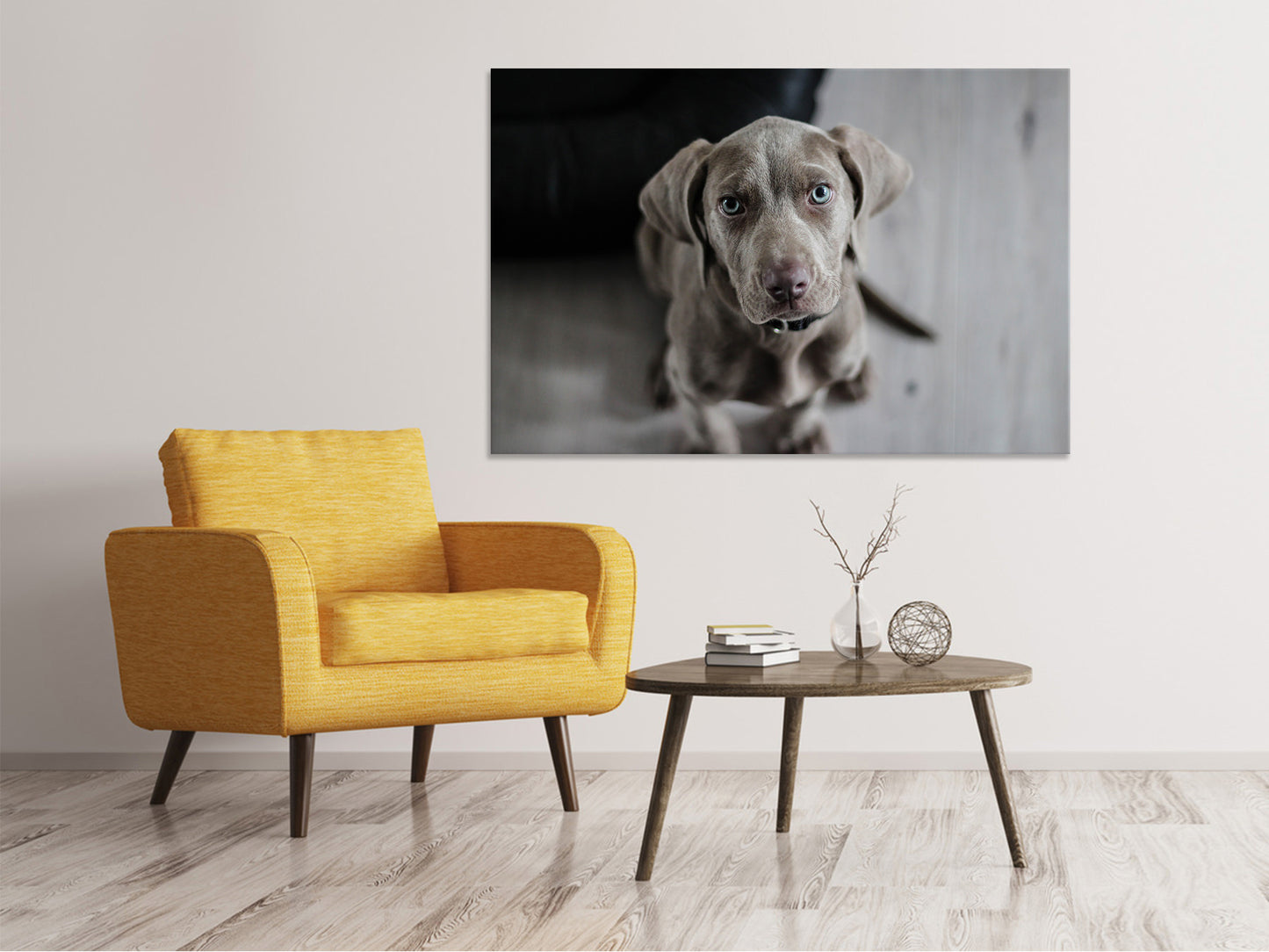 Leinwandbild Der Weimaraner