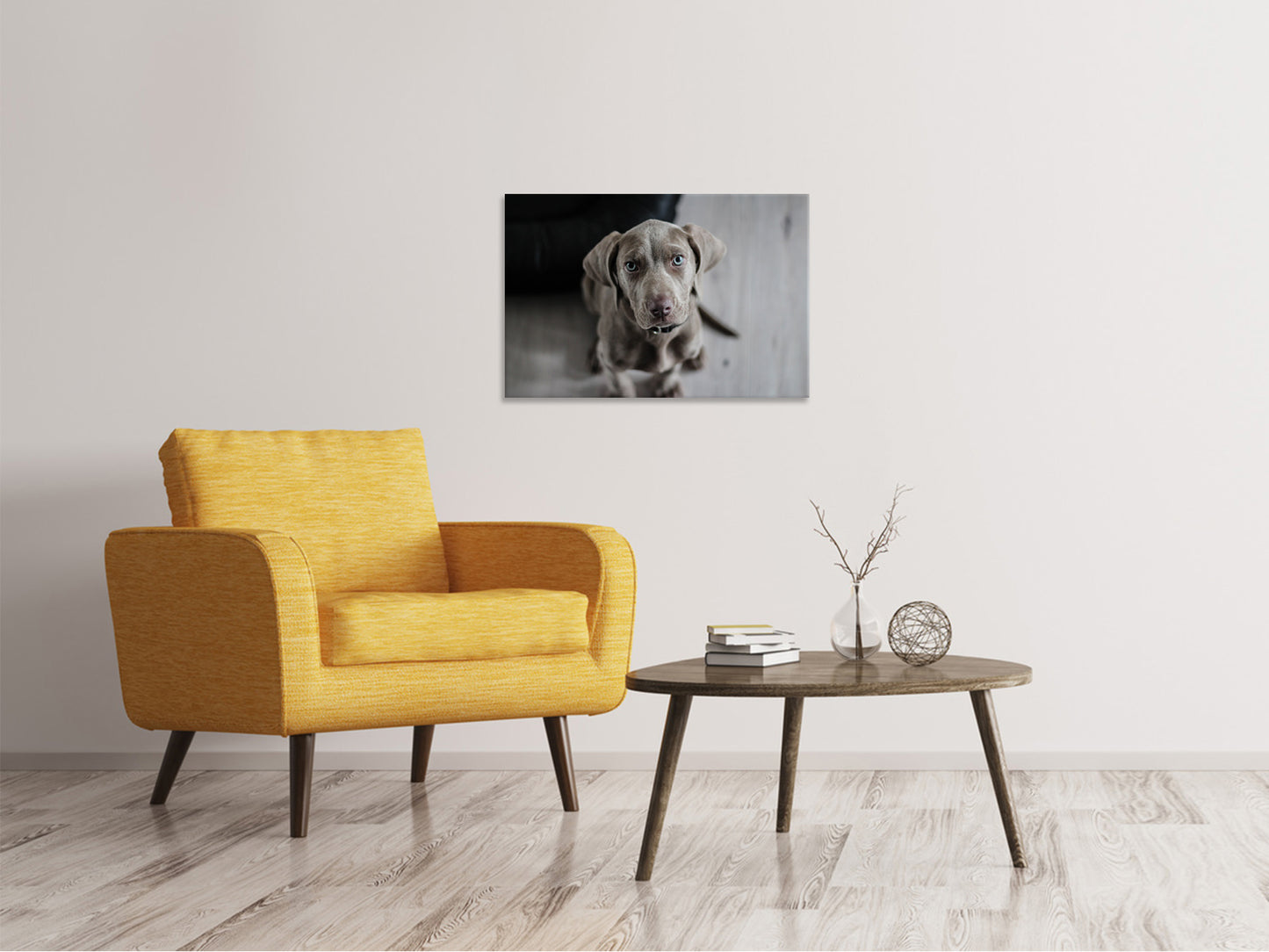 Leinwandbild Der Weimaraner