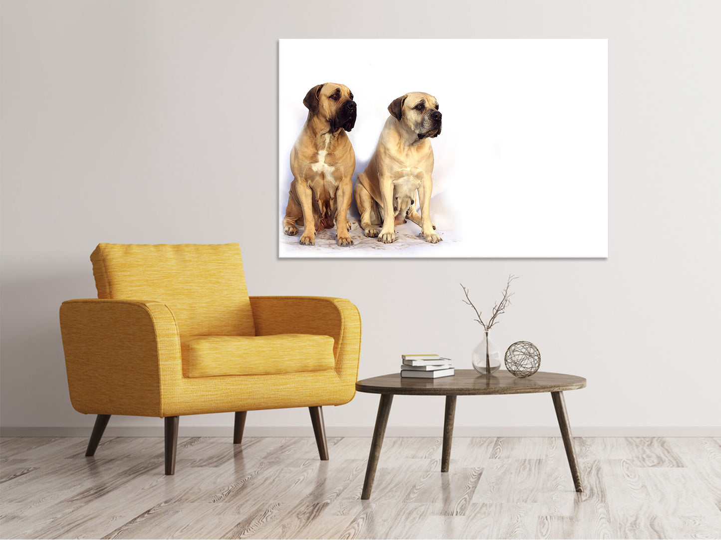 Leinwandbild 2 Mastiffs