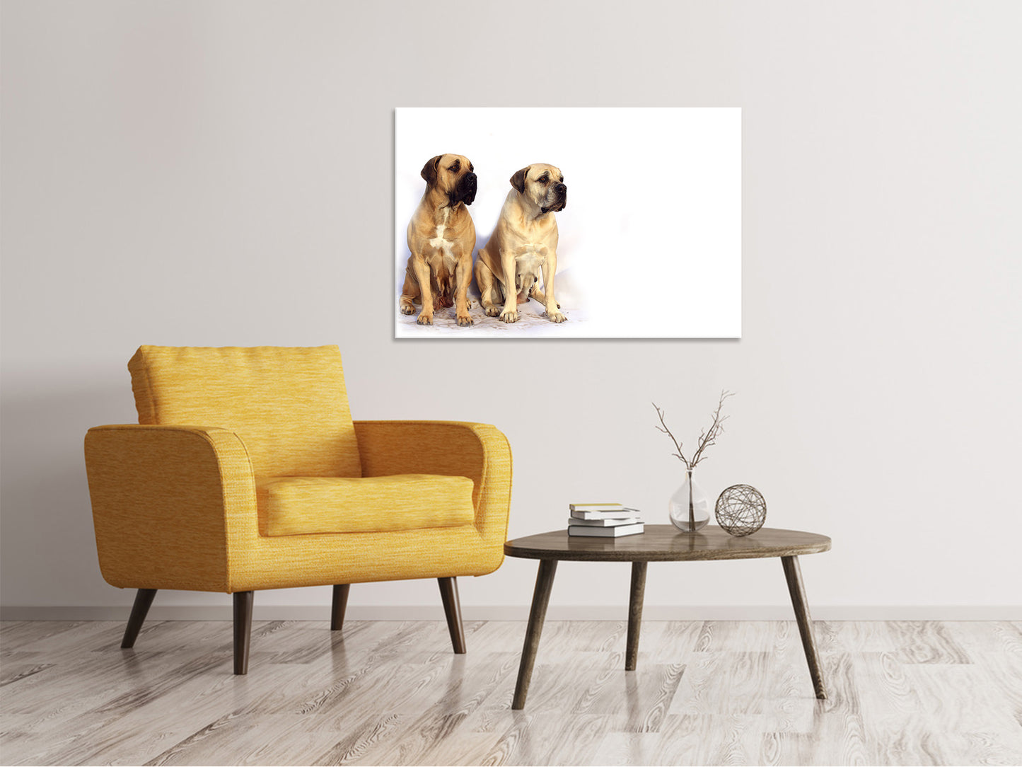 Leinwandbild 2 Mastiffs