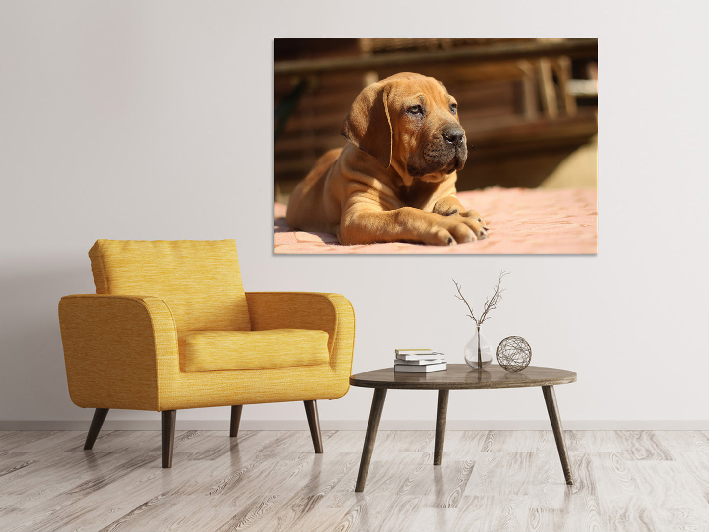 Leinwandbild Trauriger Hundeblick