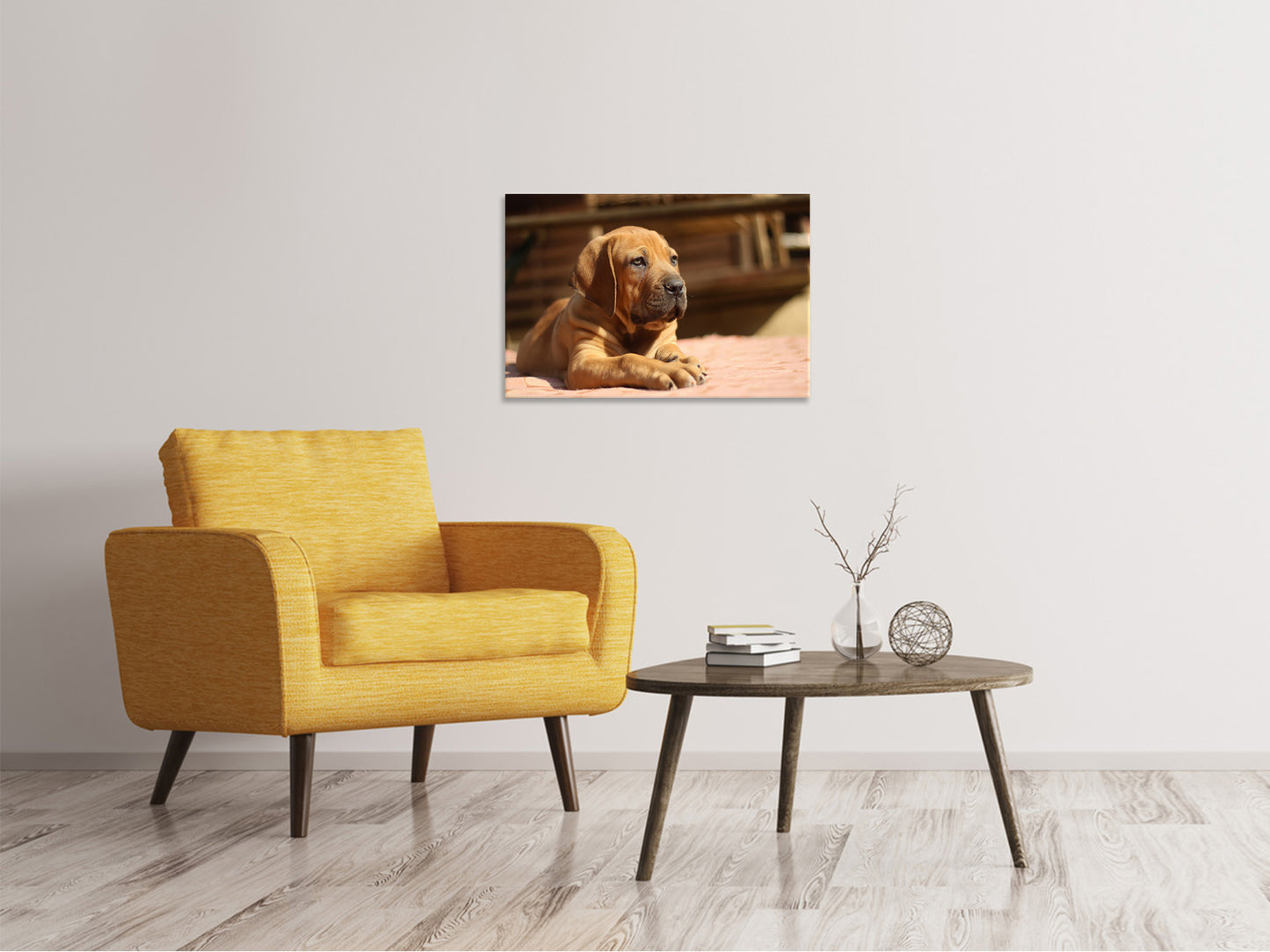 Leinwandbild Trauriger Hundeblick