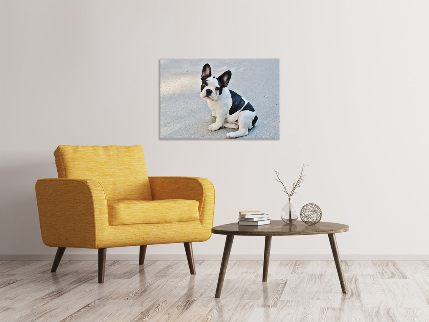 Leinwandbild Süsse Französische Bulldogge