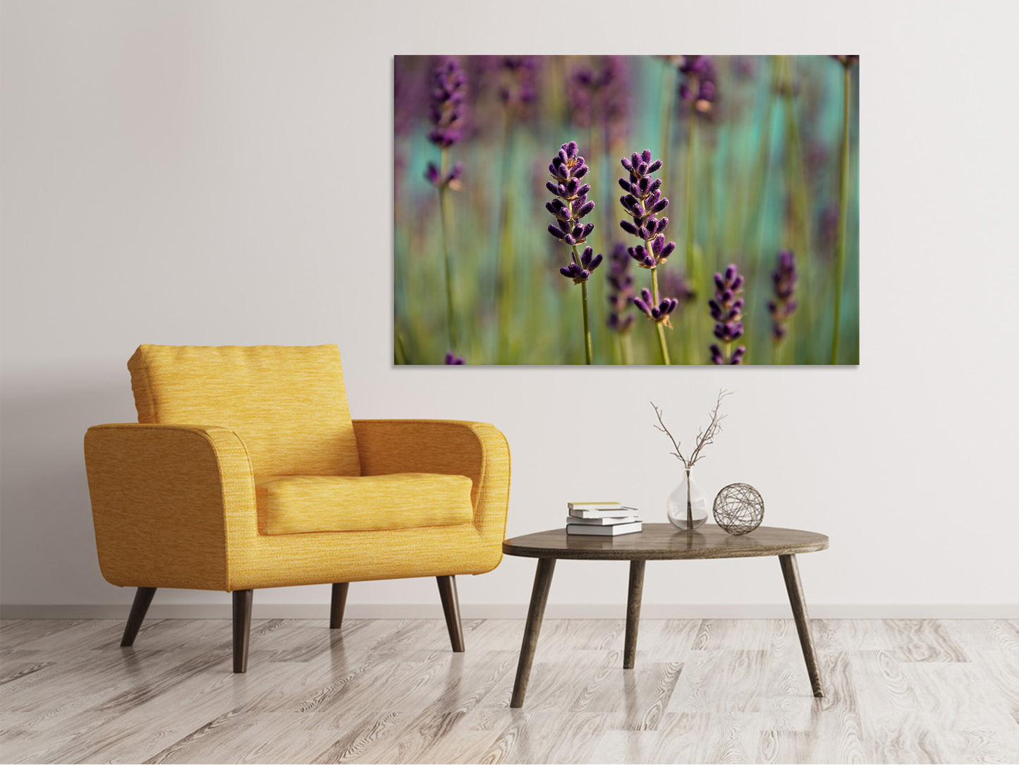 Leinwandbild Lavendel in XL
