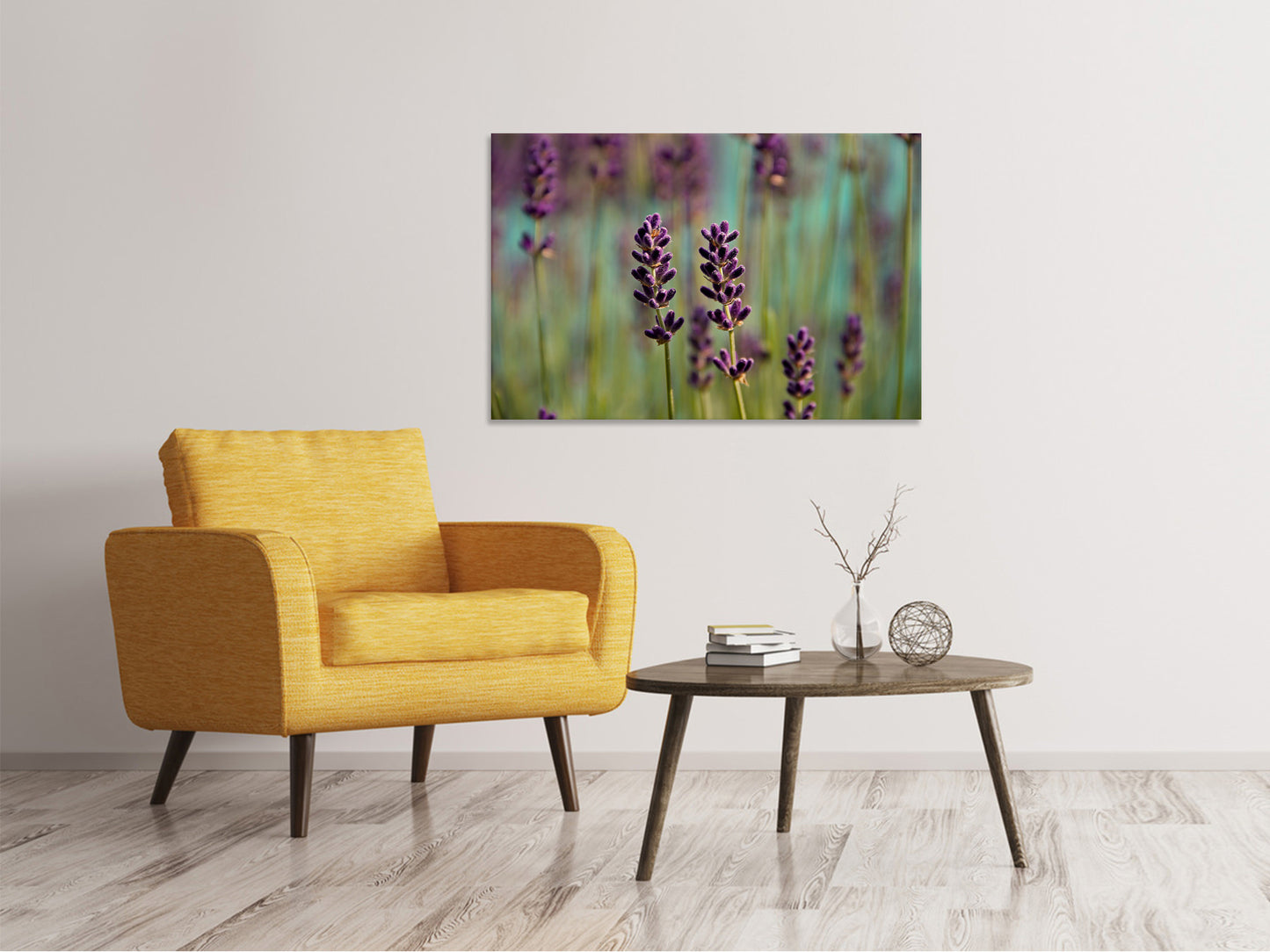 Leinwandbild Lavendel in XL