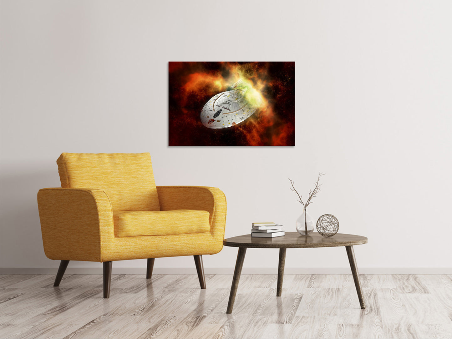 Leinwandbild Ufo im All